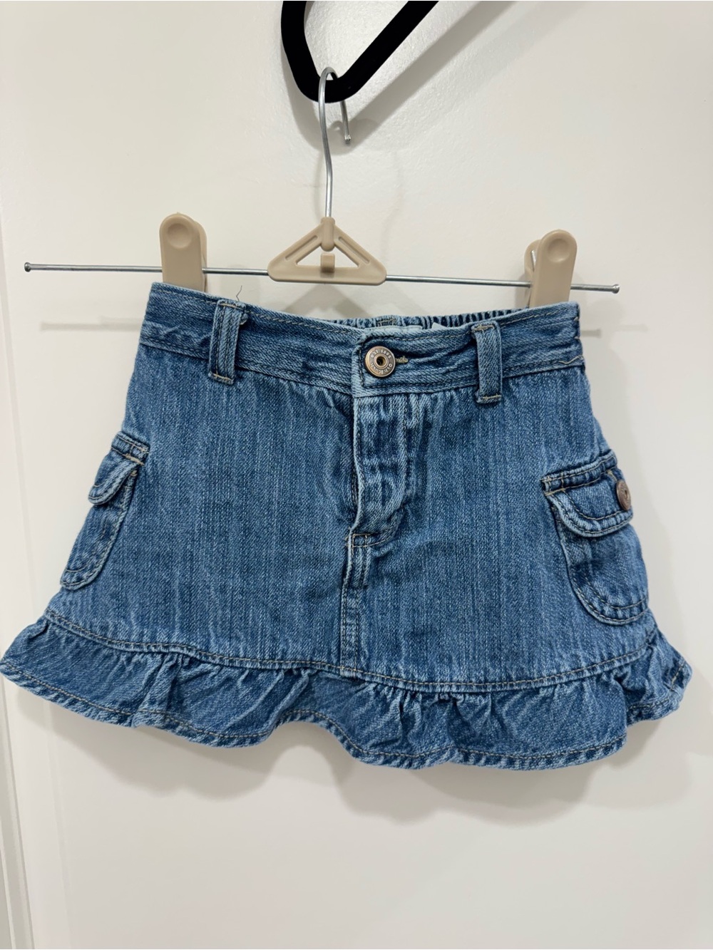OshKosh B'gosh Denim Mini Skirt with Ruffle Hem